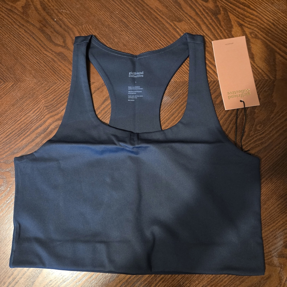 Girlfriend Collective Midnight Blue Sports Bra